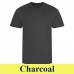 JC001 COOL T - Unisex környakú póló szublimáláshoz charcoal